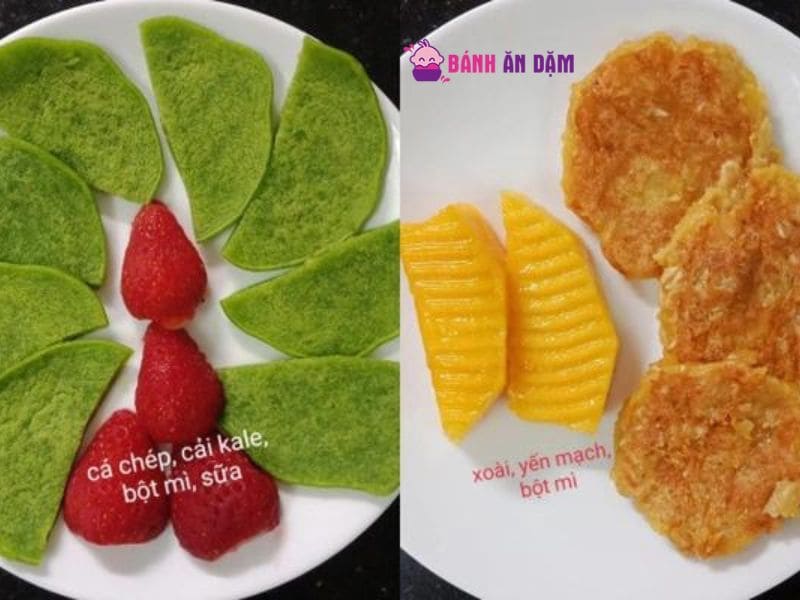 Bánh ăn dặm rau củ siêu dễ làm 