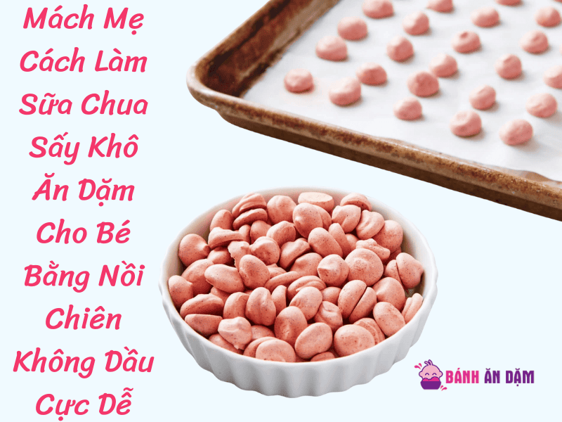 Mách Mẹ Cách Làm Sữa Chua Sấy Khô Ăn Dặm Cho Bé Bằng Nồi Chiên Không Dầu Cực Dễ