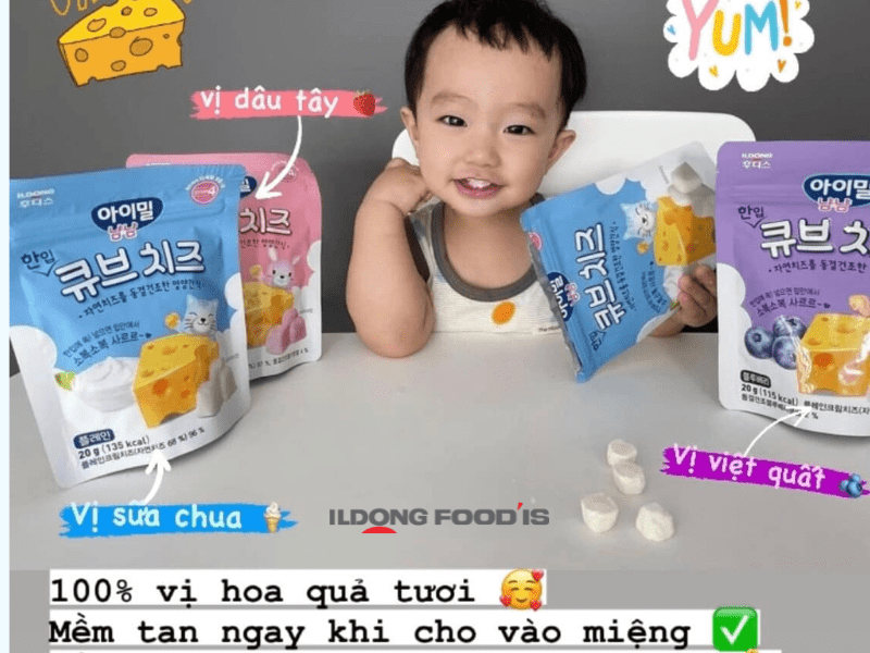 Bánh ăn dặm Ildong có tăng chiều cao không?